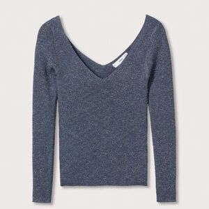 Mango Shiny Textured Sweater